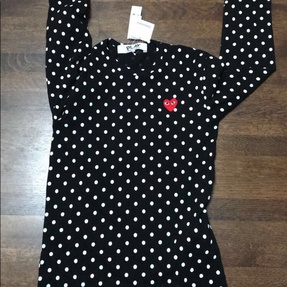 Comme Des Garçons Heart Long Sleeve 2018 Brand New